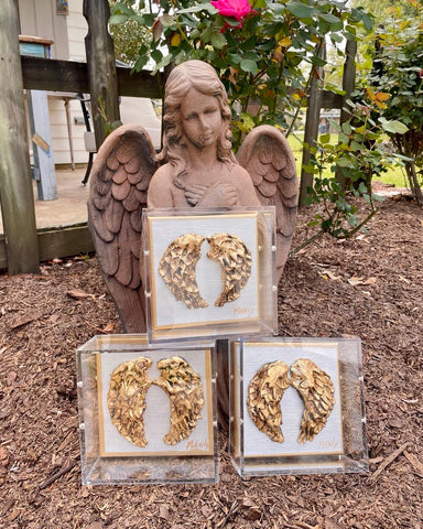 dana manly art angel wings shadowbox artist spotlight