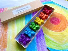 easter basket gifts rainbow butterfly crayons