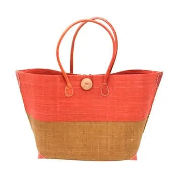 Shebobo Monterey Two Tone Straw Tote Bag