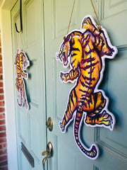 halloween door decor lsu tigers tiger door hanger