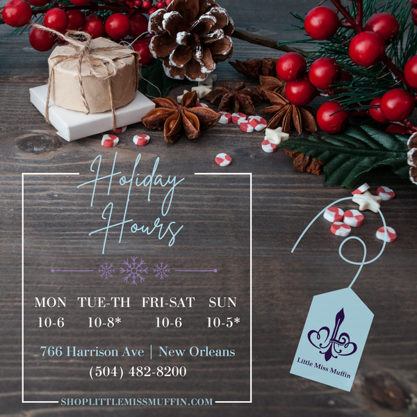 Little Miss Muffin Holiday Hours