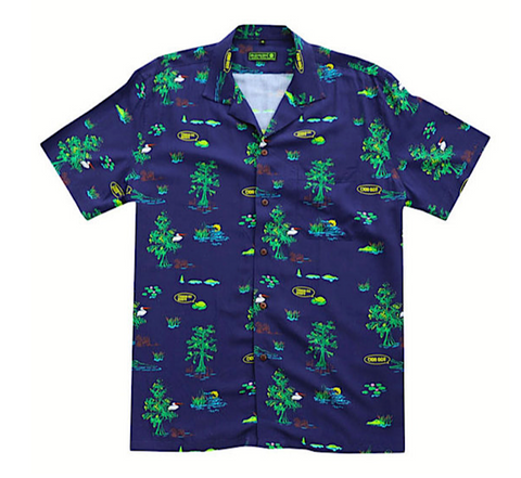 nola dawg blue bayou aloha shirt hawaiian