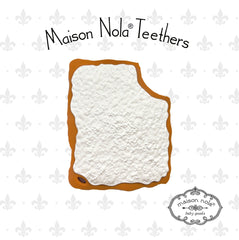 maison nola silicone teethers beignet