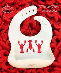 crawfish season babies maison nola crawfish silicon bib