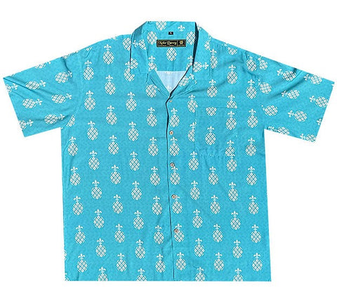 nola dawg pineapple aloha shirt