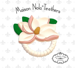 maison nola silicone teethers magnolia