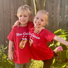 crawfish season kids clothing citizen nola crawfish lips tee