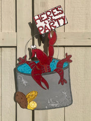 toodle lou crawfish door hanger