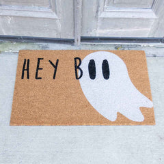 halloween door decor the royal standard hey boo coir doormat