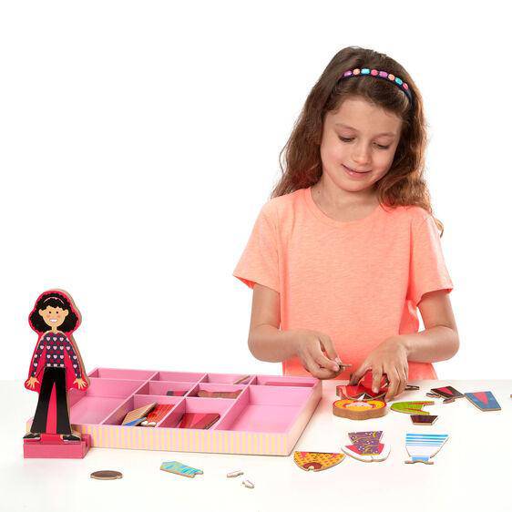 melissa and doug abby & emma magnetic wooden dress up