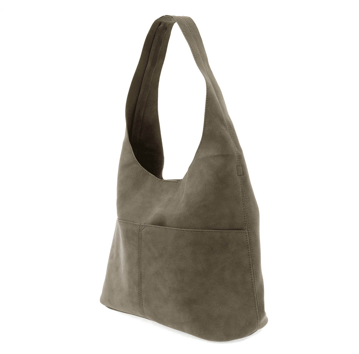 faux suede hobo bag