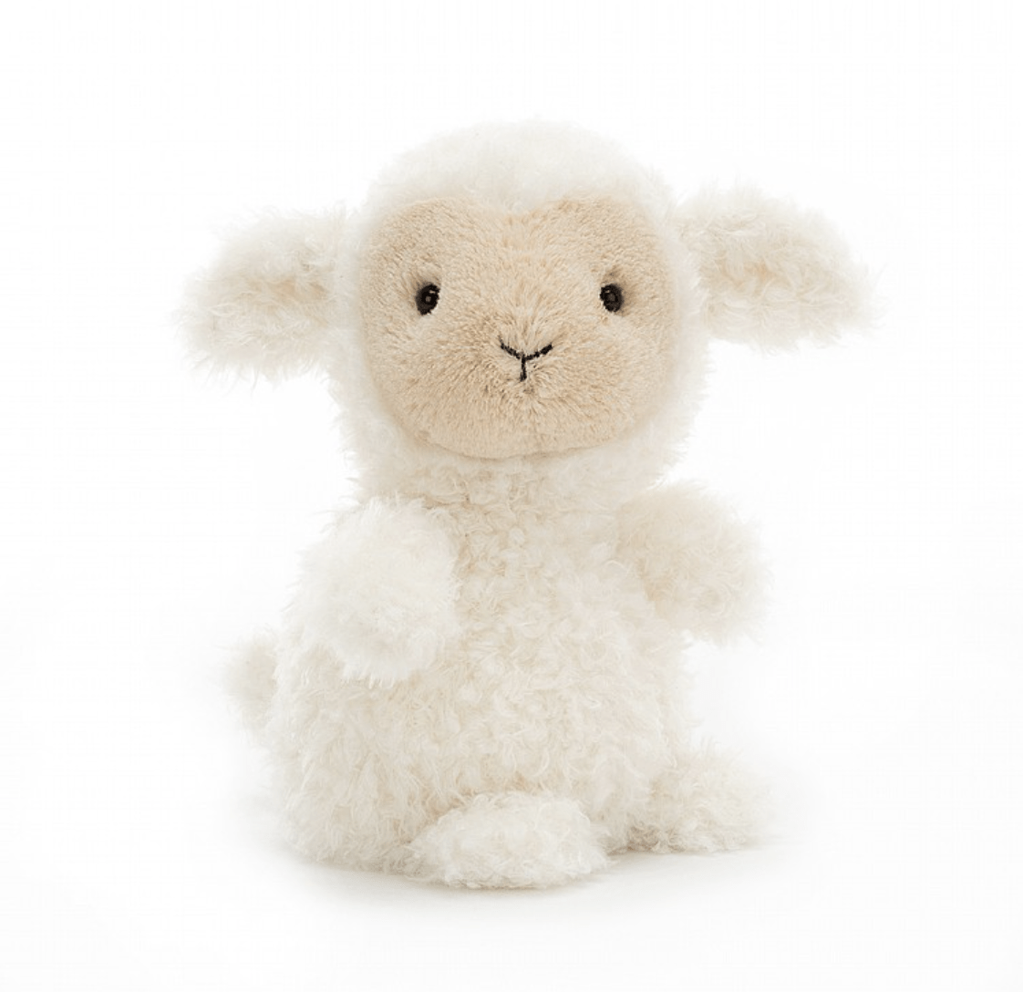 small stuffed lamb toy