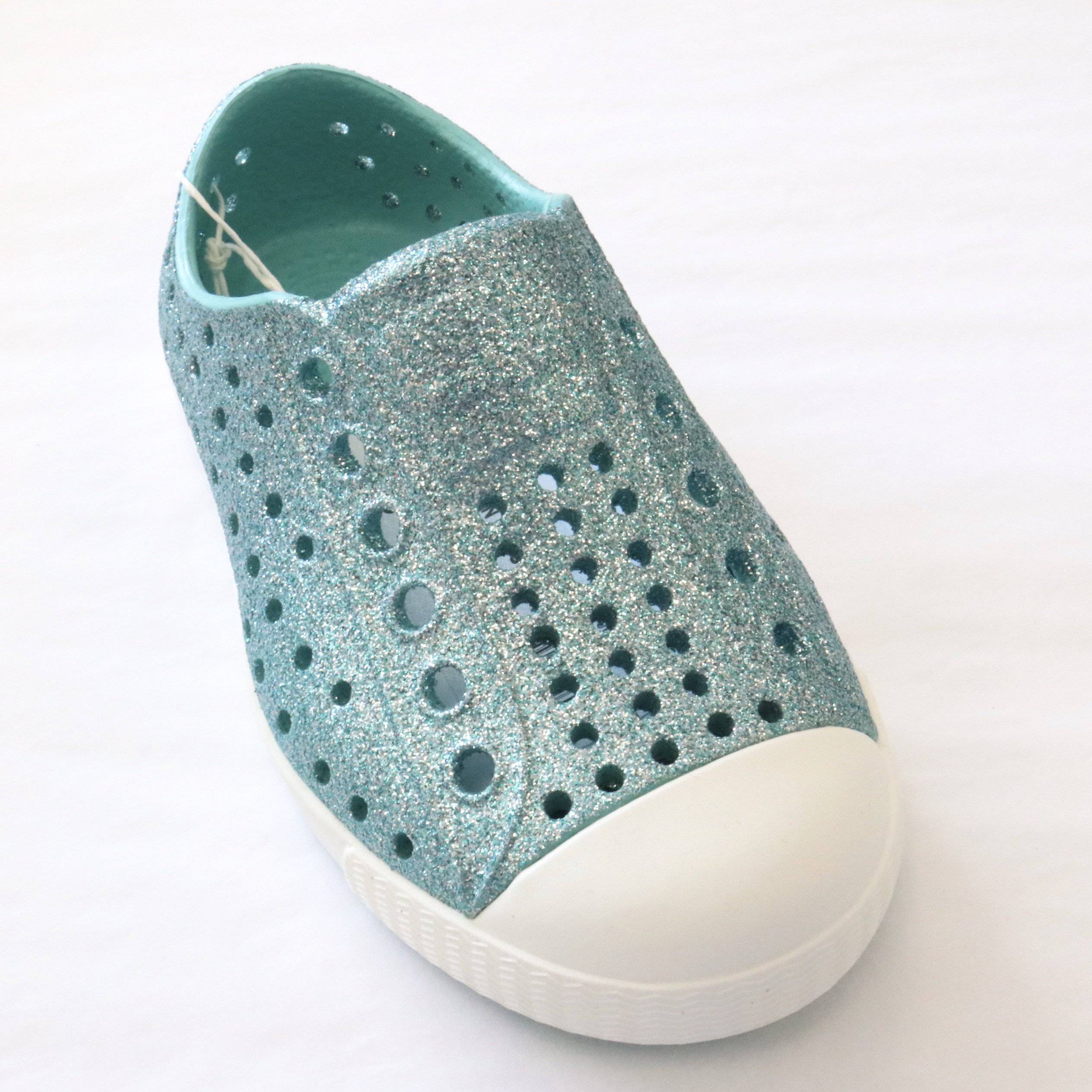 blue bling shoes