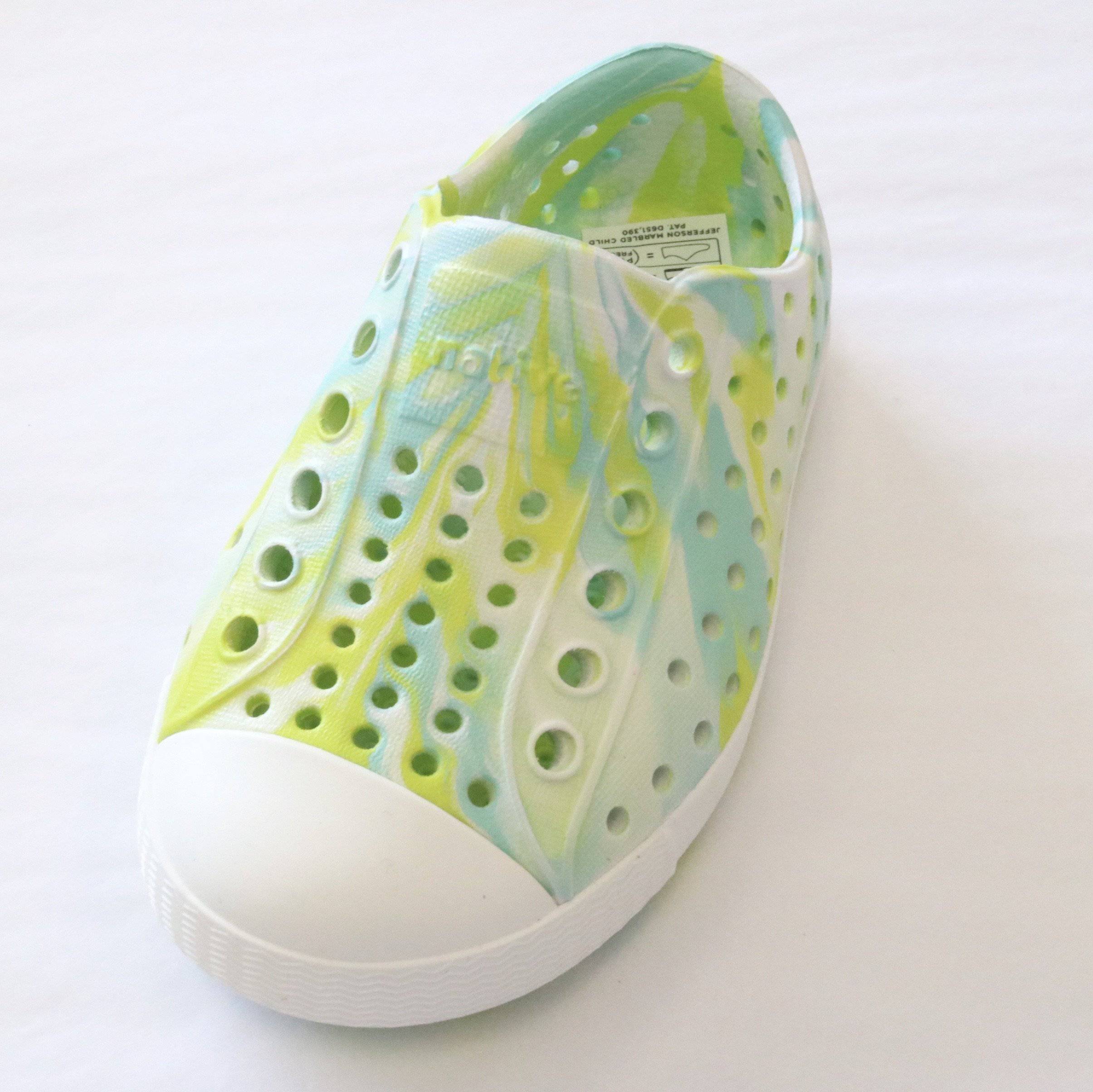 Native Shoes - Glo Green Marble 
