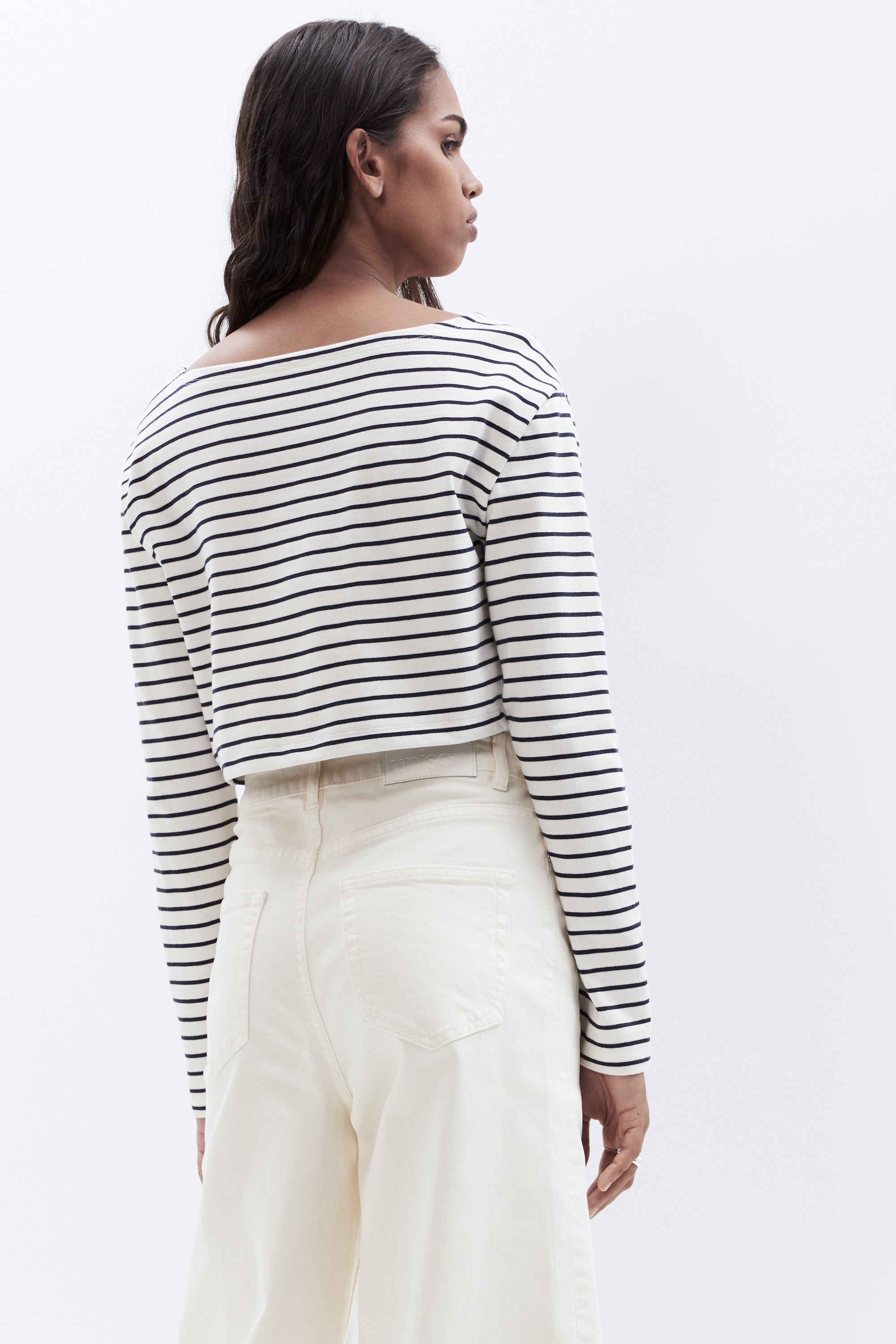 Cropped Stripe Top