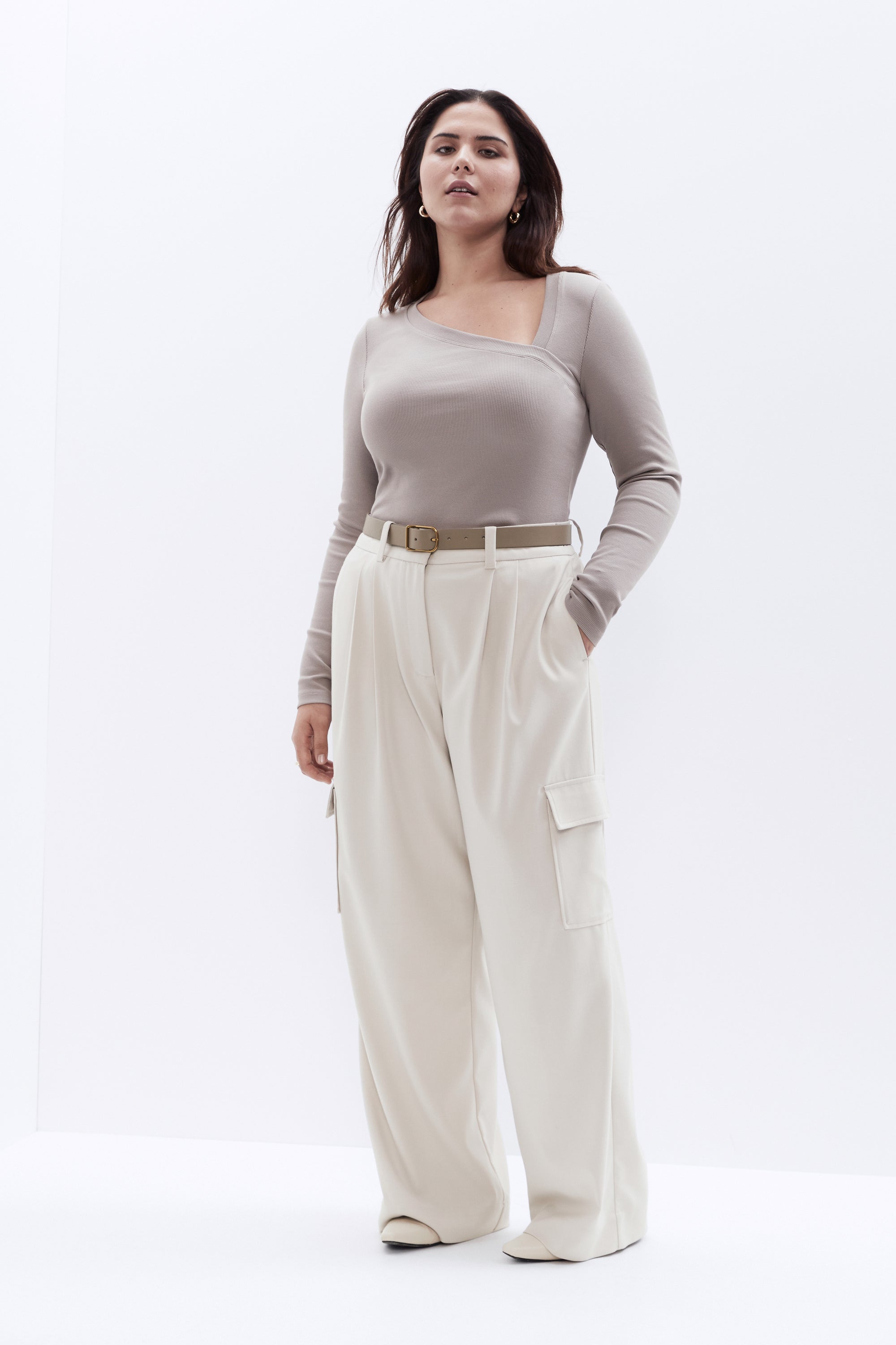 Asymmetric Ribbed Top