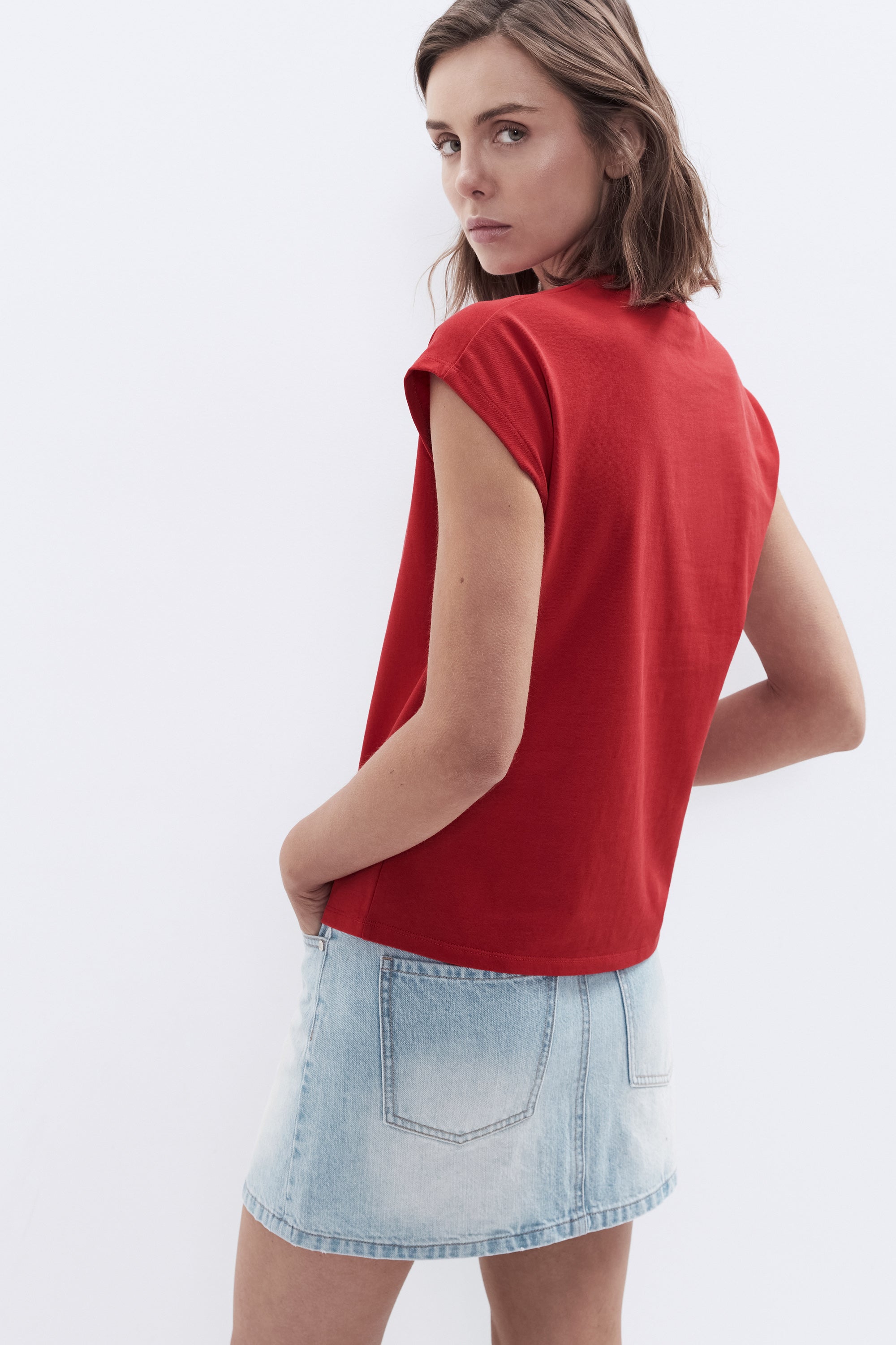 Aus Cotton Sleeveless Tee