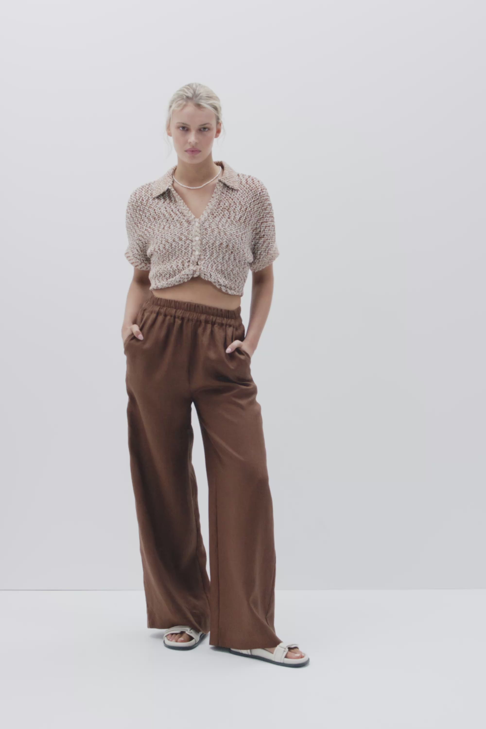 Linen Wide Leg Pant | Unison Label