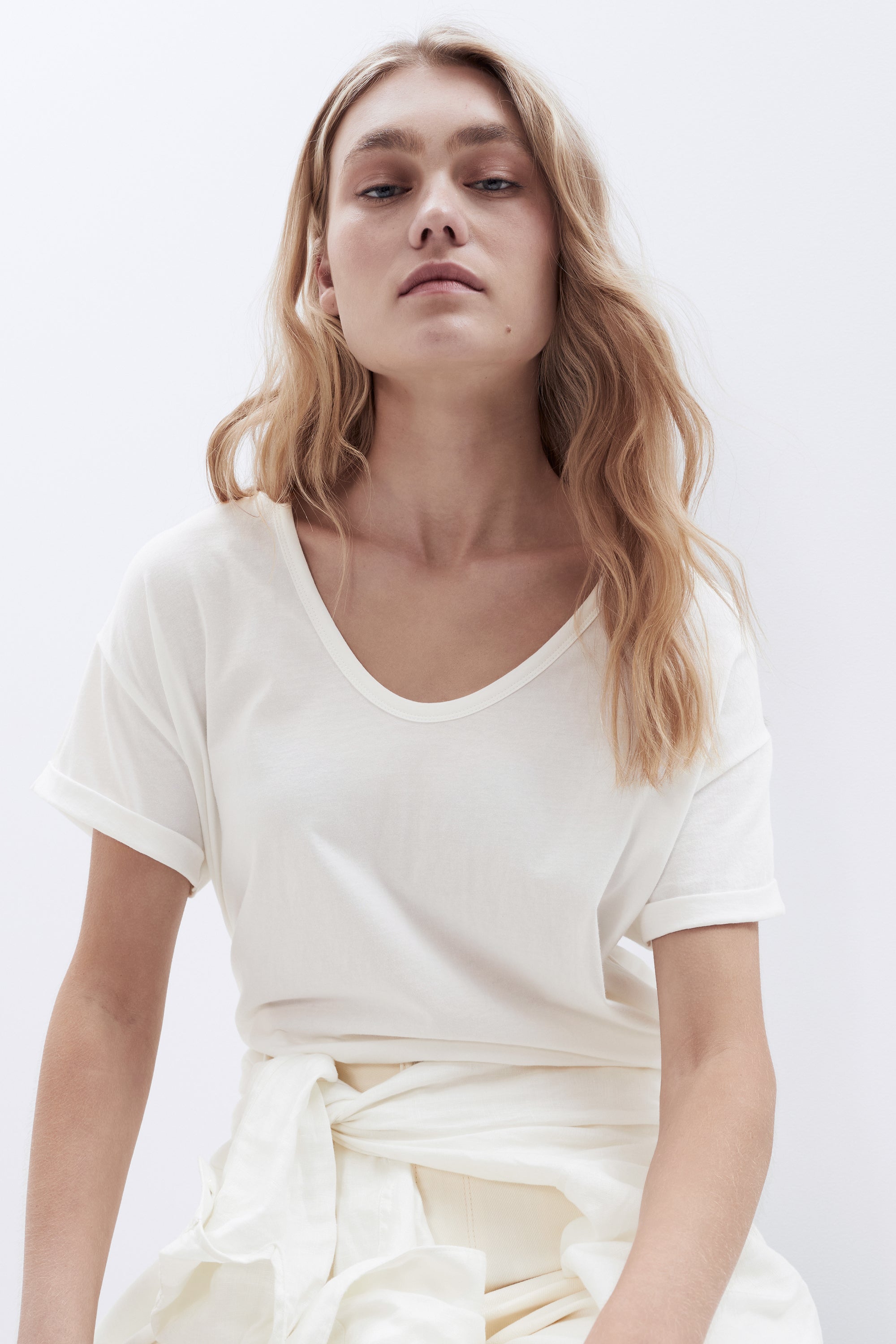 The Classic Dipped Hem Tee