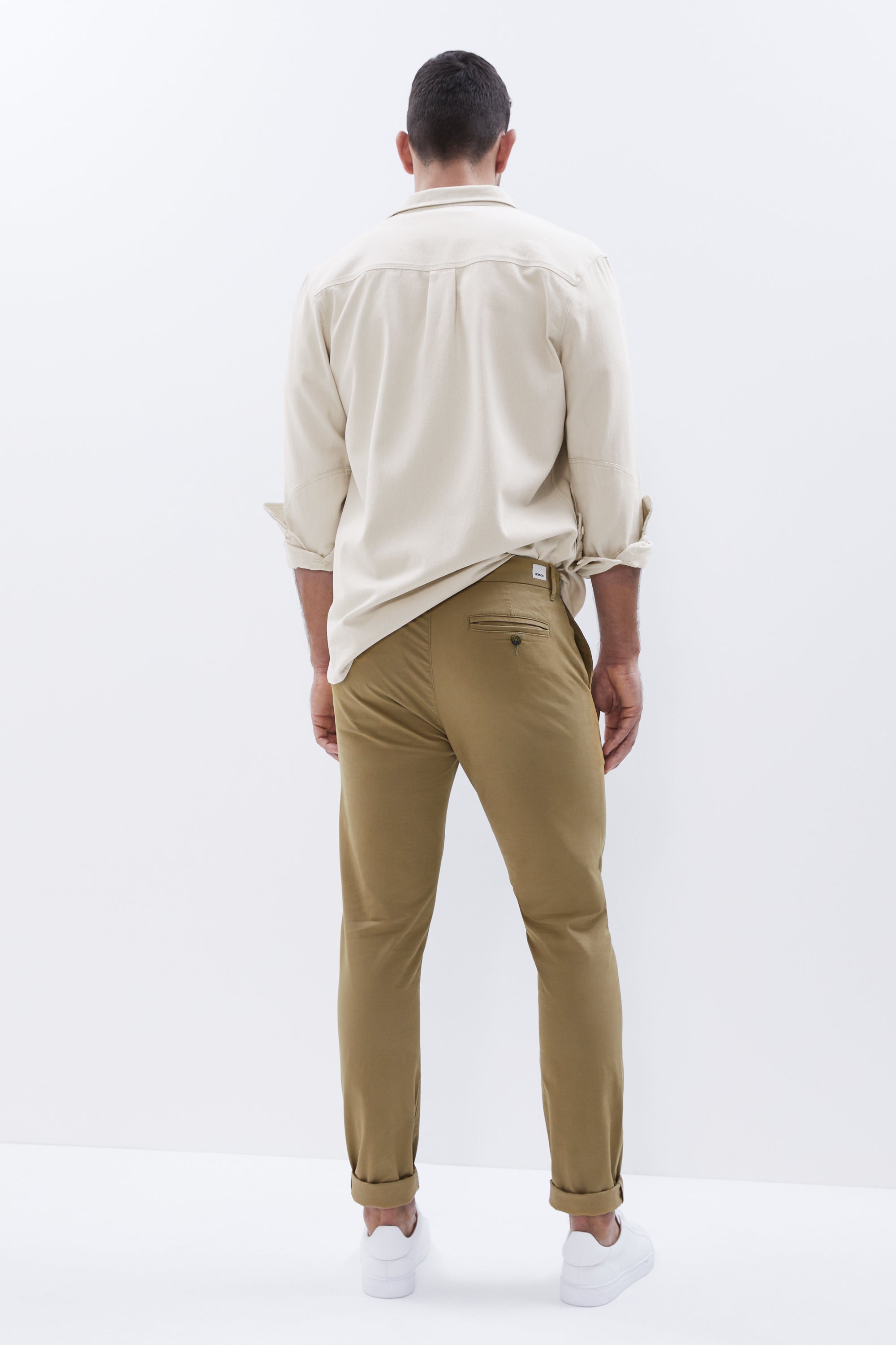 Pantalon chino beige homme