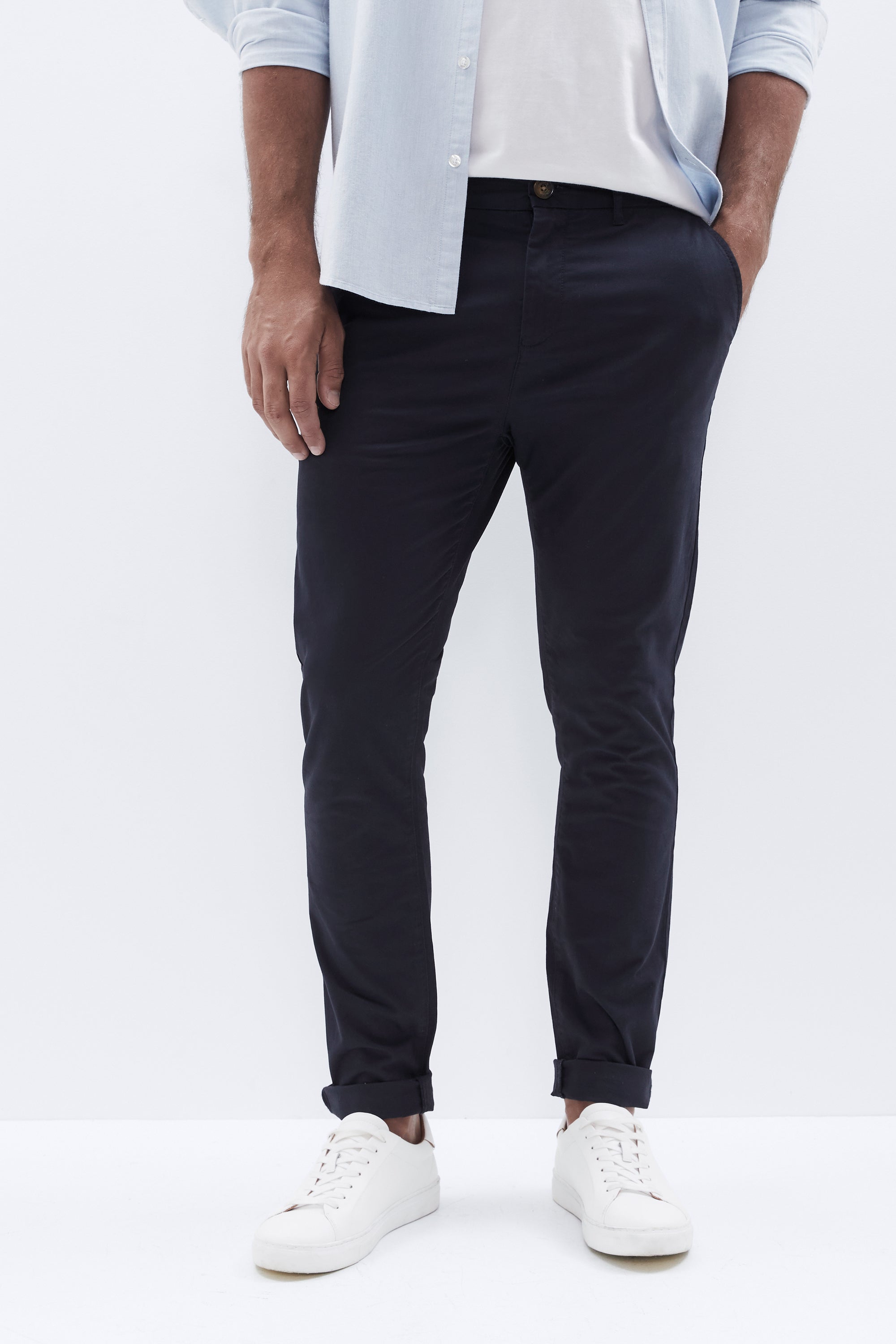 Pebble Grey Men's Tall Carman Tapered Fit Chino Pant | American Tall