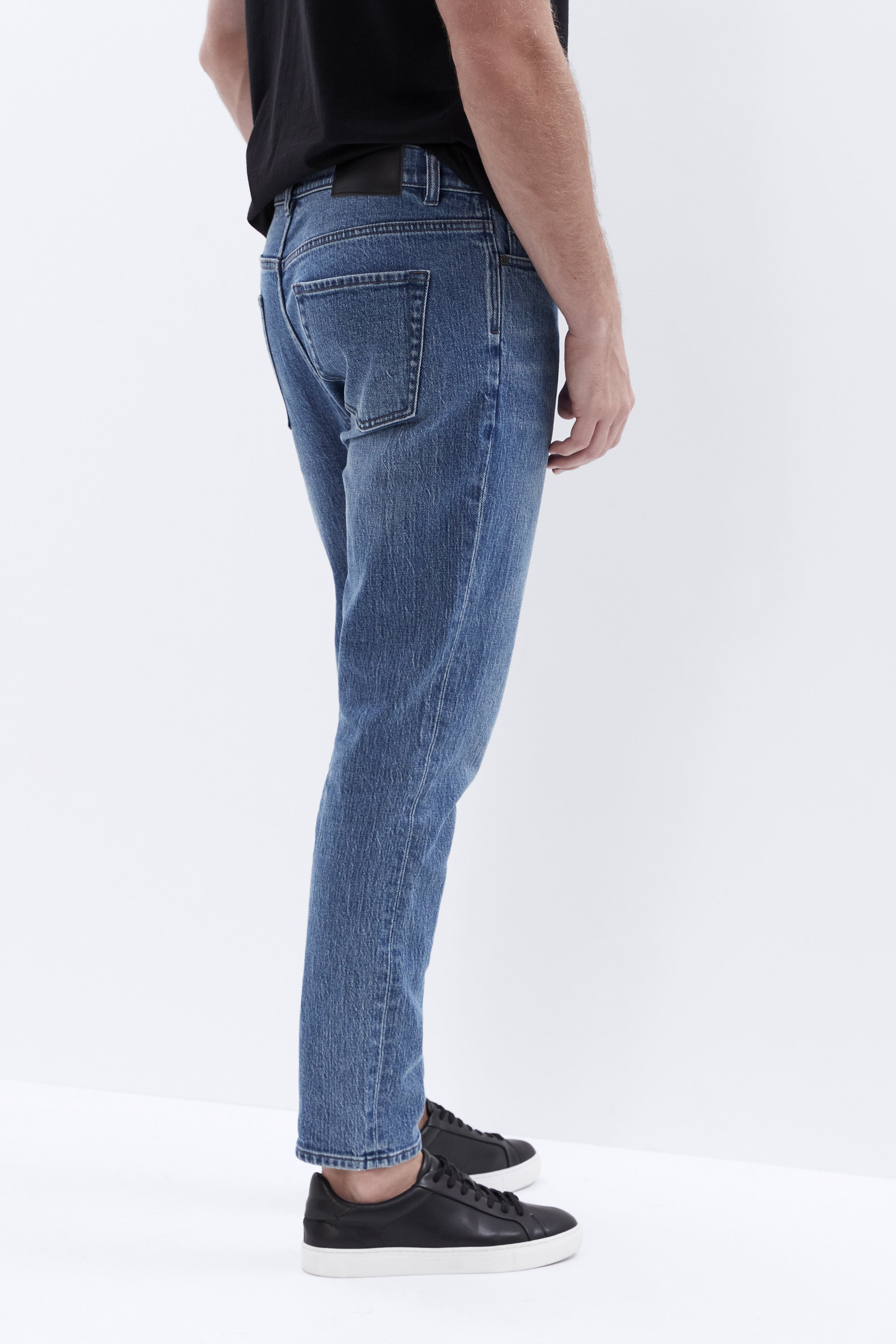 IDEALSANXUN Men’s Elastic Waist Jeans/Twill Casual Pants : :  Clothing, Shoes & Accessories