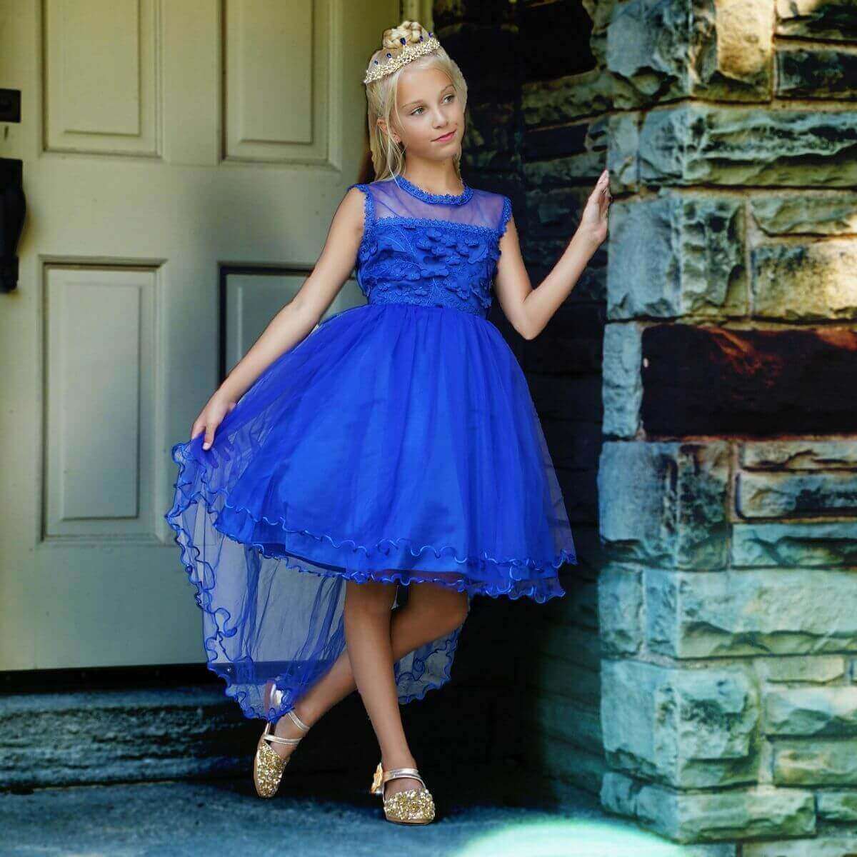 Freya dress in royal blue