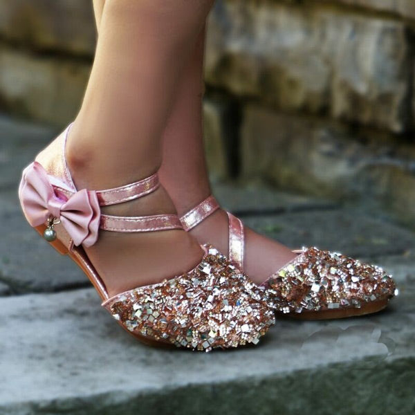 sparkly rose pink shoes