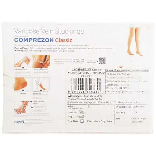 Buy Comprezon Varicose Vein Stockings Class 2 AD (Below Knee) X