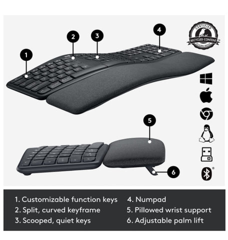 logitech keyboard ergo k860