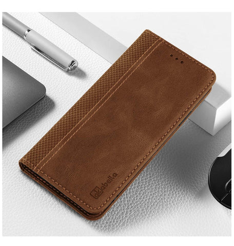 SONY XPERIA 1 IV PREMIUM PU LEATHER WALLET FLIP CASE WITH CARD SLOT BR - ZEEK