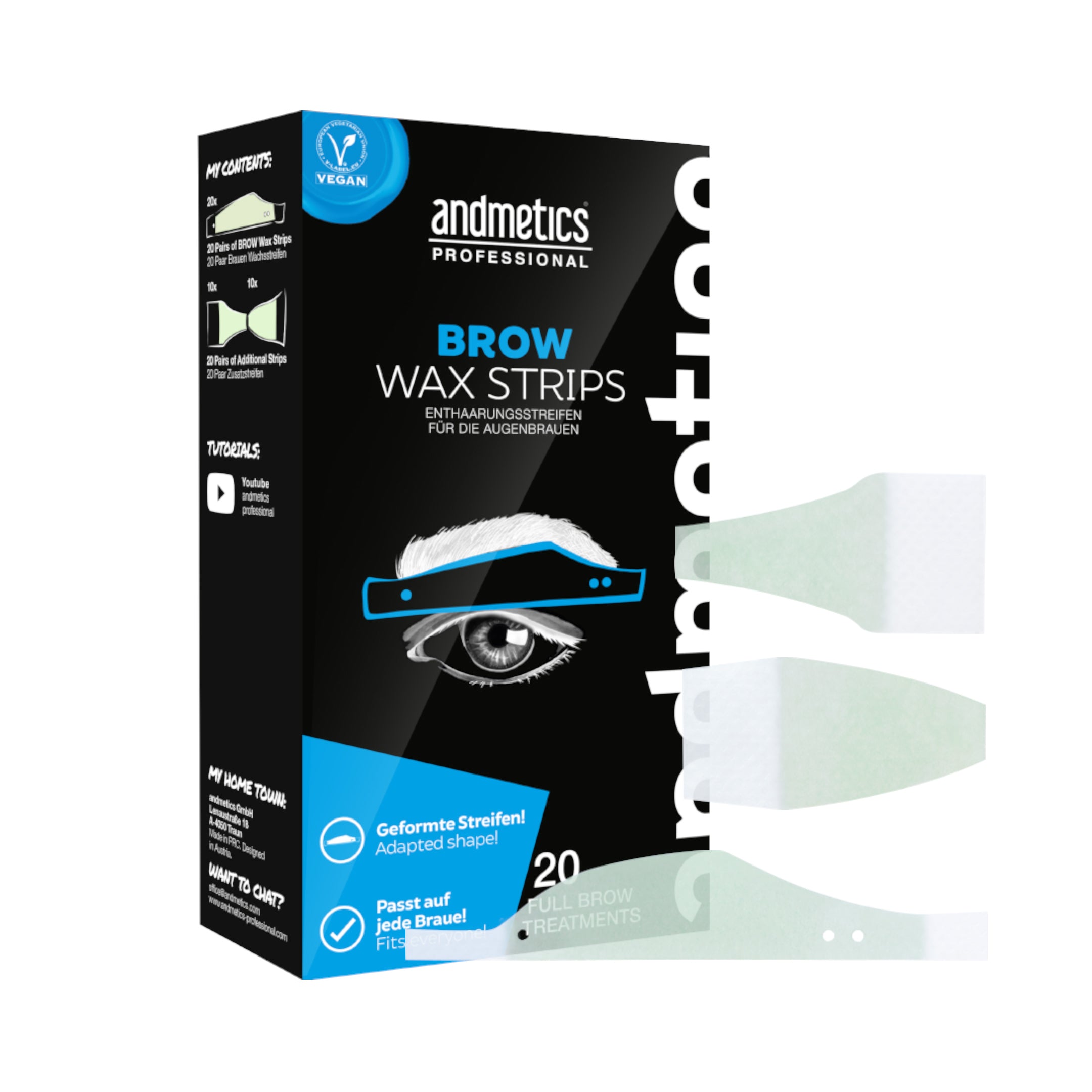 Brow Wax Strips Men Professional 20