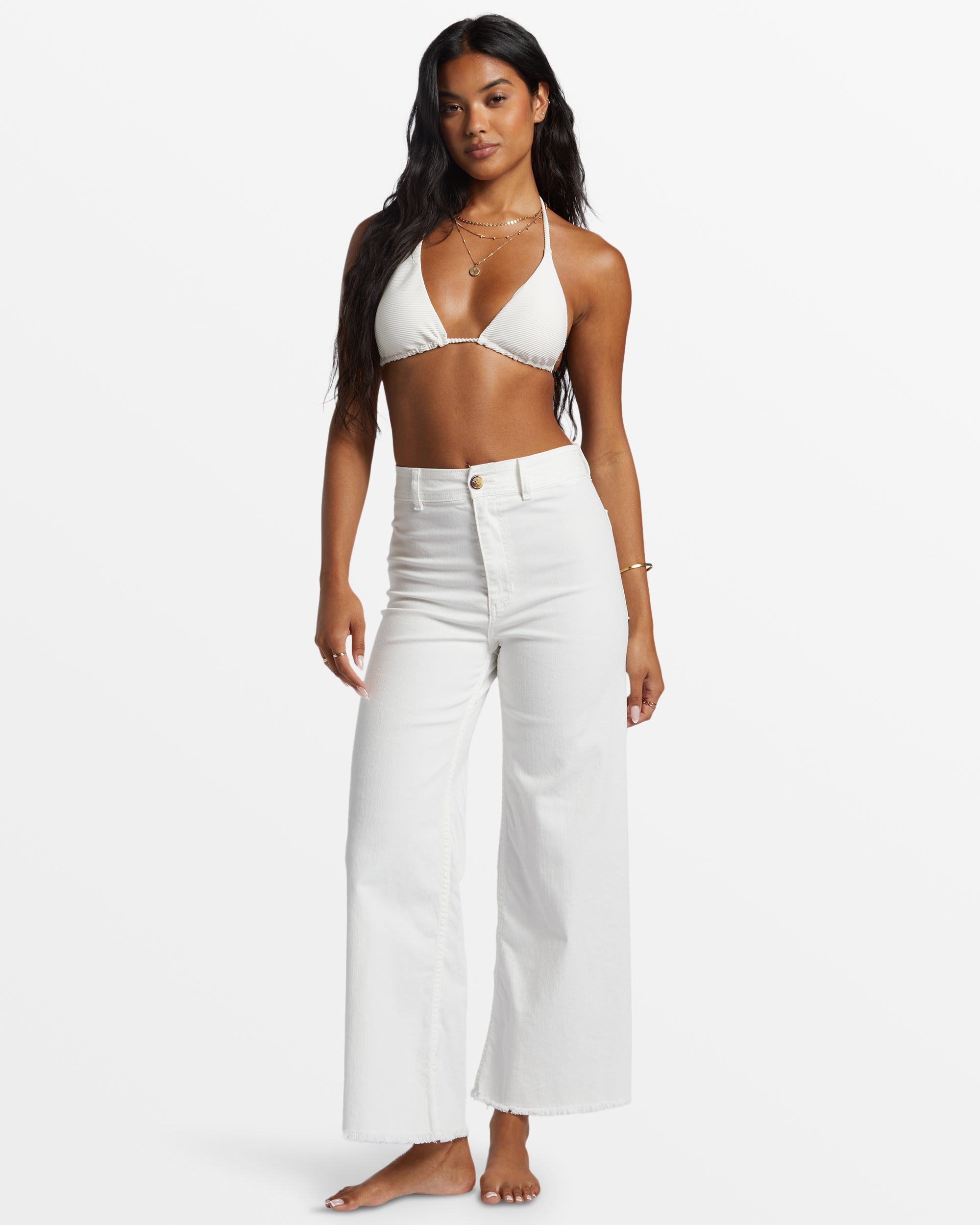 Free Fall High-Waist Pants - Salt Crystal 1