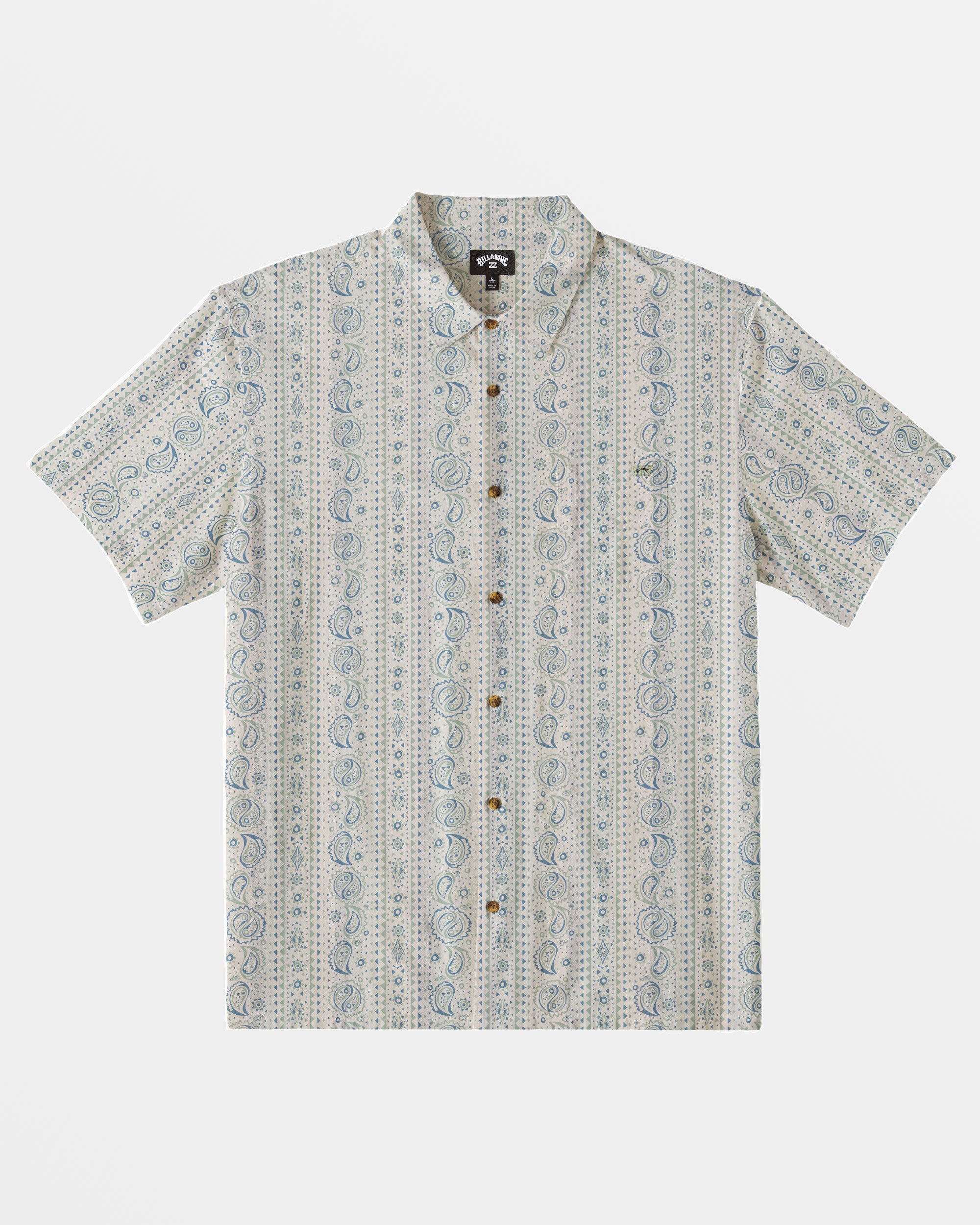 Sundays Jacquard Short Sleeve Shirt - Taupe