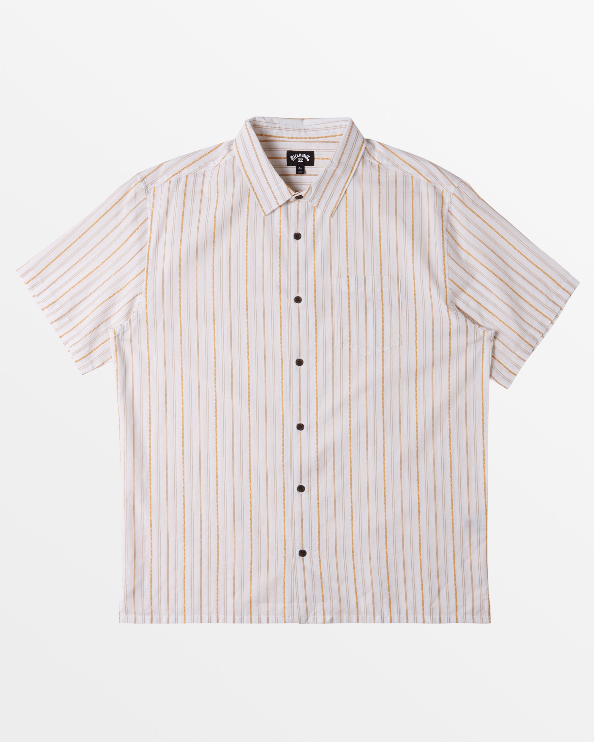 Mogul Short Sleeve Woven Shirt - Mustard