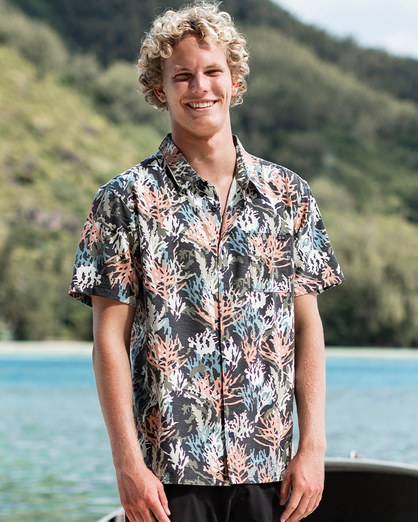 Coral Gardeners Surftrek Short Sleeve Woven Shirt - Multi