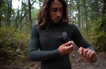 Zip free / Zip less wetsuit closure