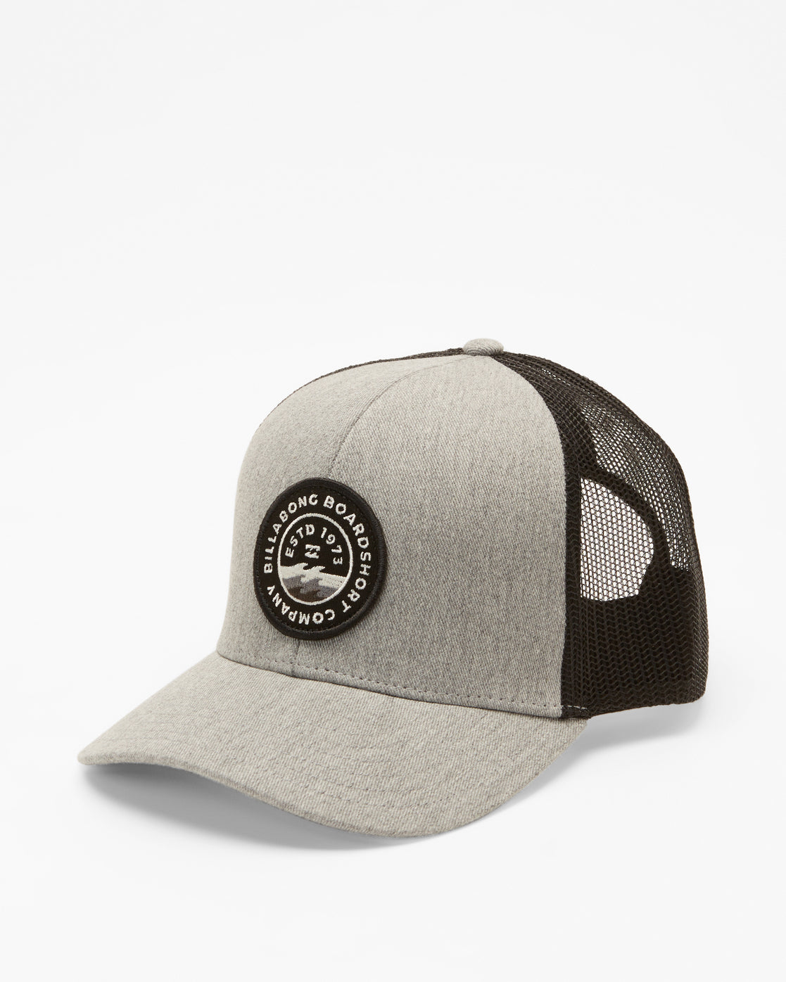 Boy's Walled Trucker Hat - Grey Black