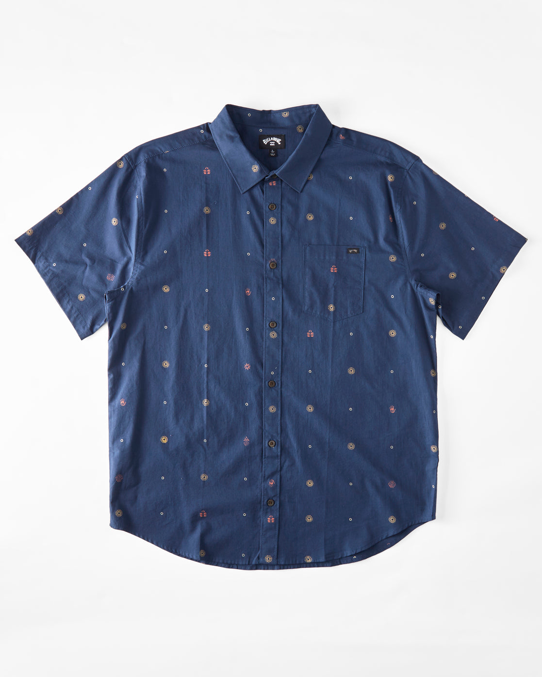 Boys Sundays Mini Short Sleeve Shirt - Blue