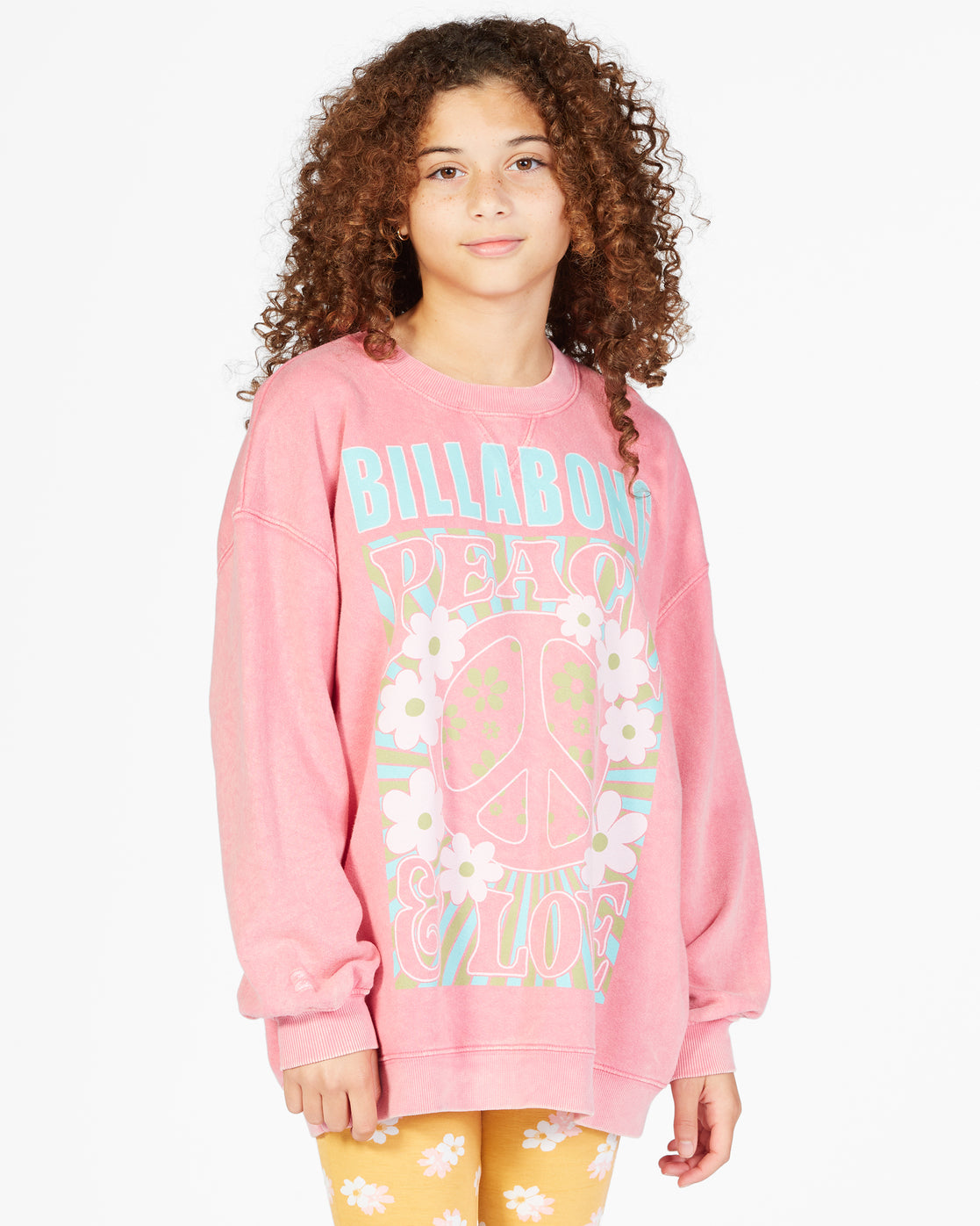 Girls' Making Waves Crewneck Sweatshirt - Hot Coral