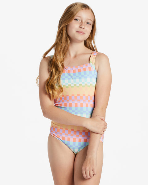 BILLABONG Night Bloom One Piece Swimsuit Girls Multi