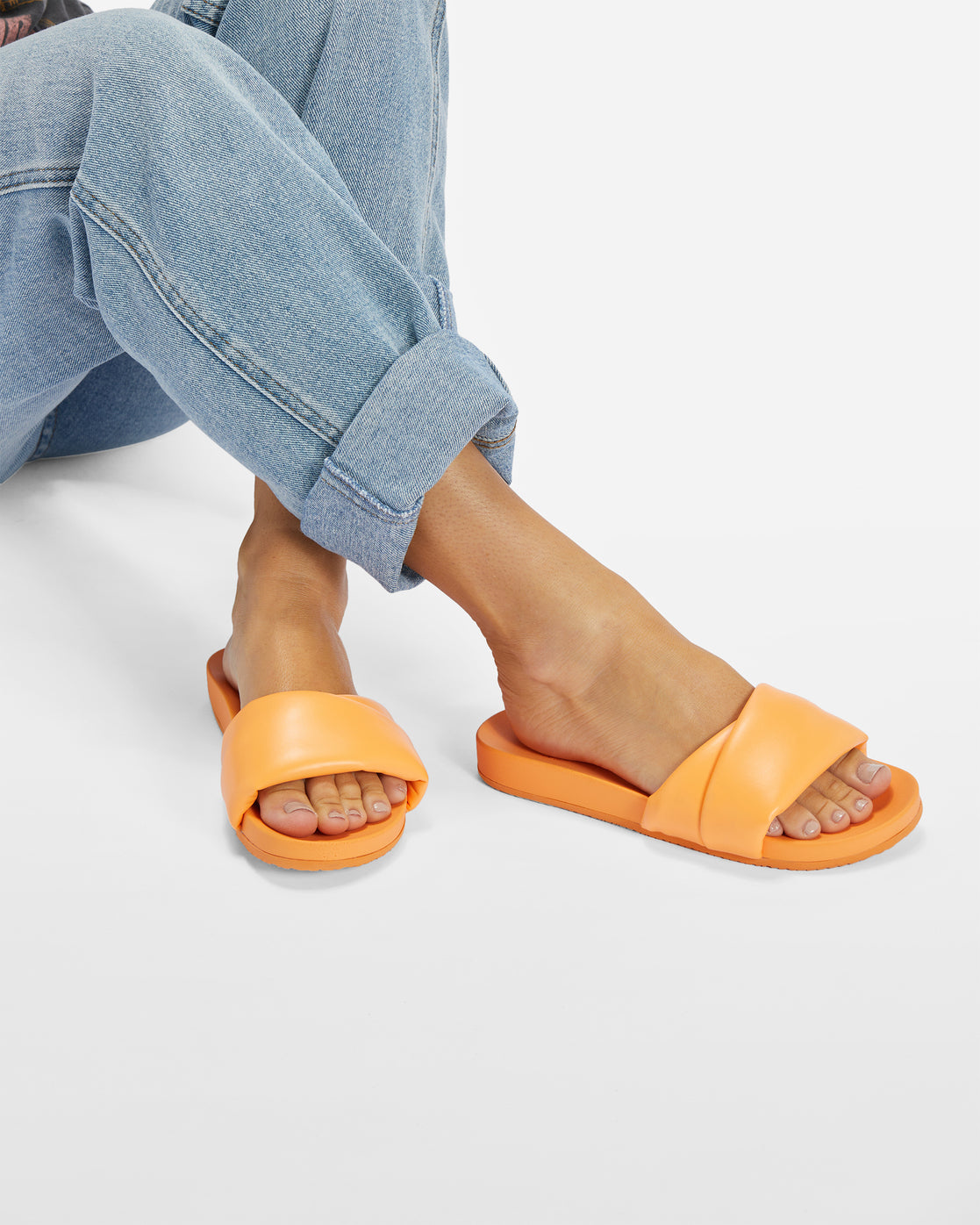 Dani Sandals - Orange Peel