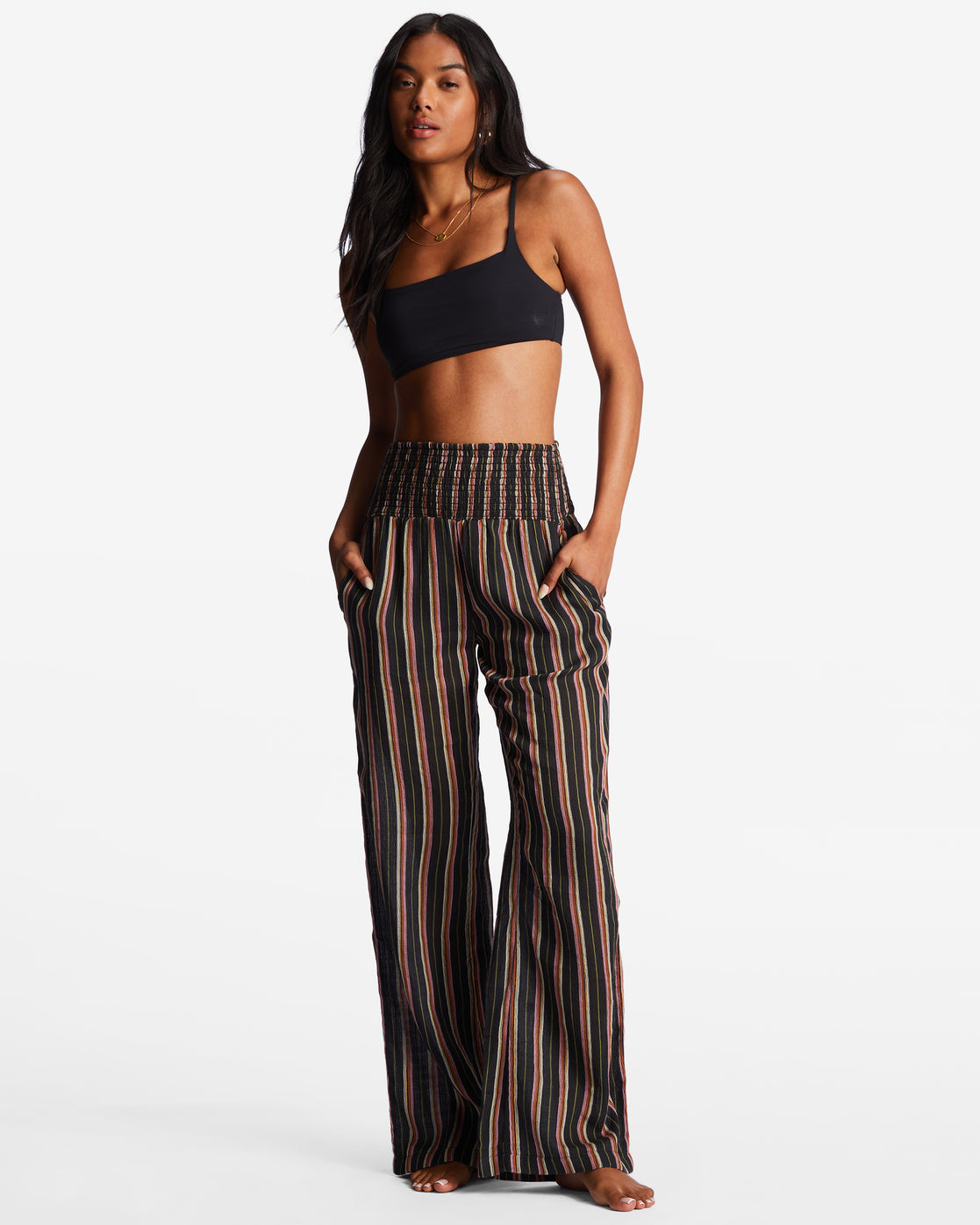 New Waves 2 Elastic Waist Pants - Off Black 3