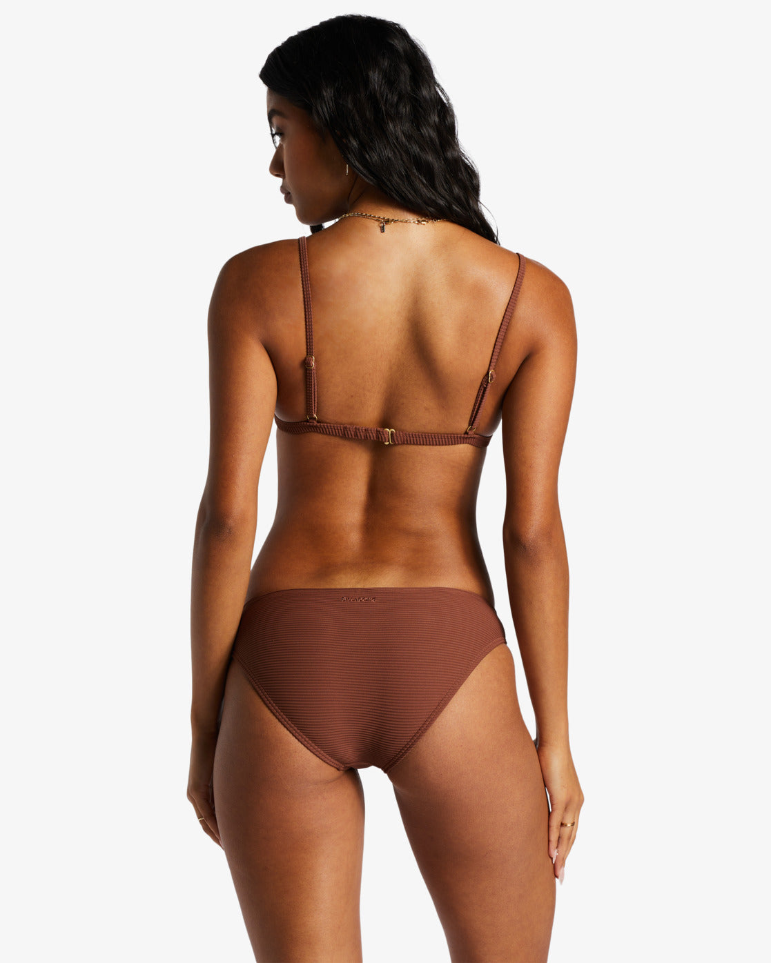 Deia Dusk Brown High-Rise Bikini Bottom