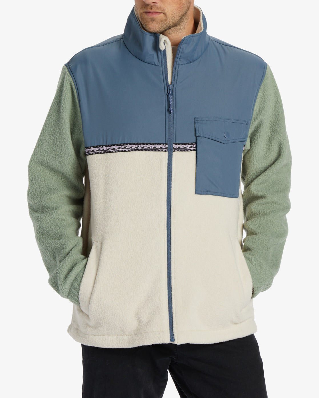 A/Div Boundary Trail Zip-Up Fleece - Chino