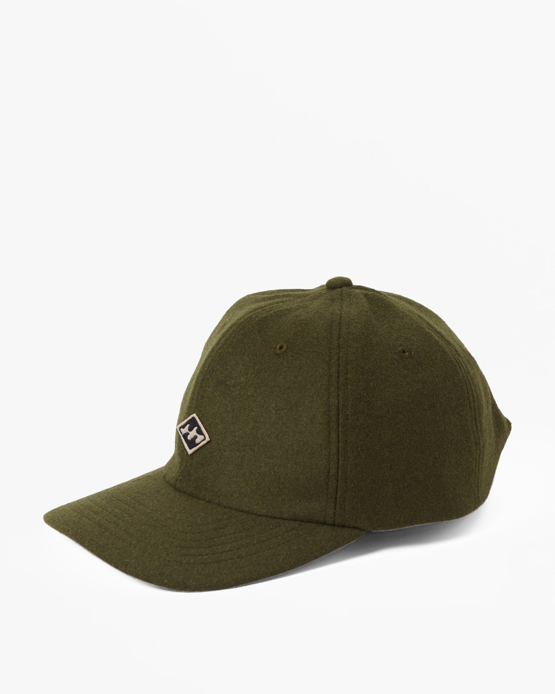 Diamond Wool Baseball Hat - Military