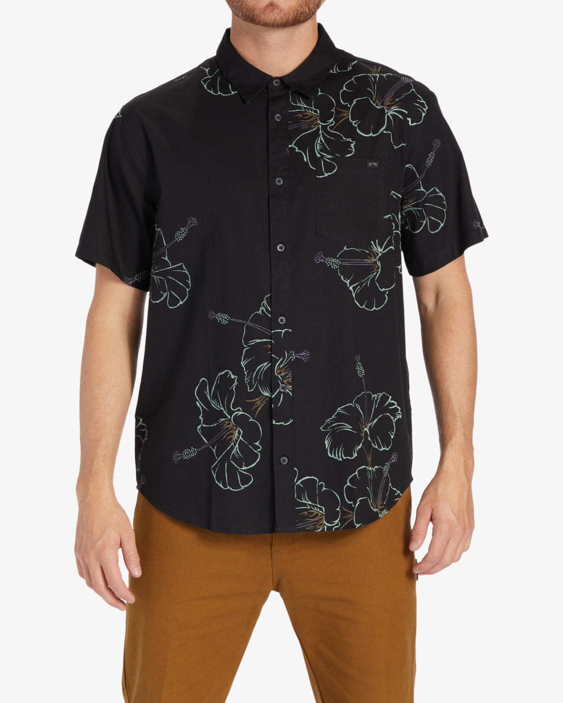 Sundays Short Sleeve Shirt - Black Green