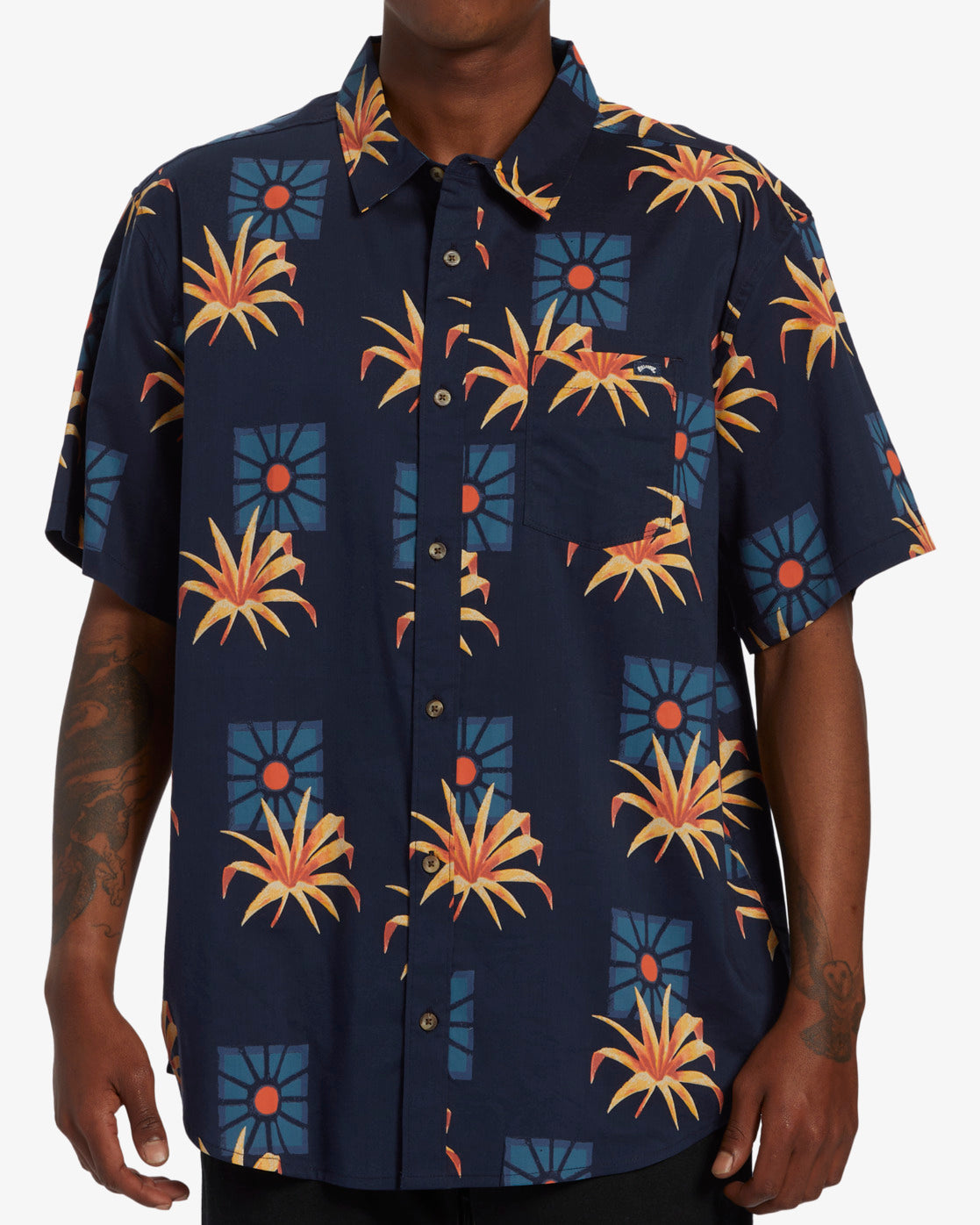 Sundays Short Sleeve Shirt - Navy