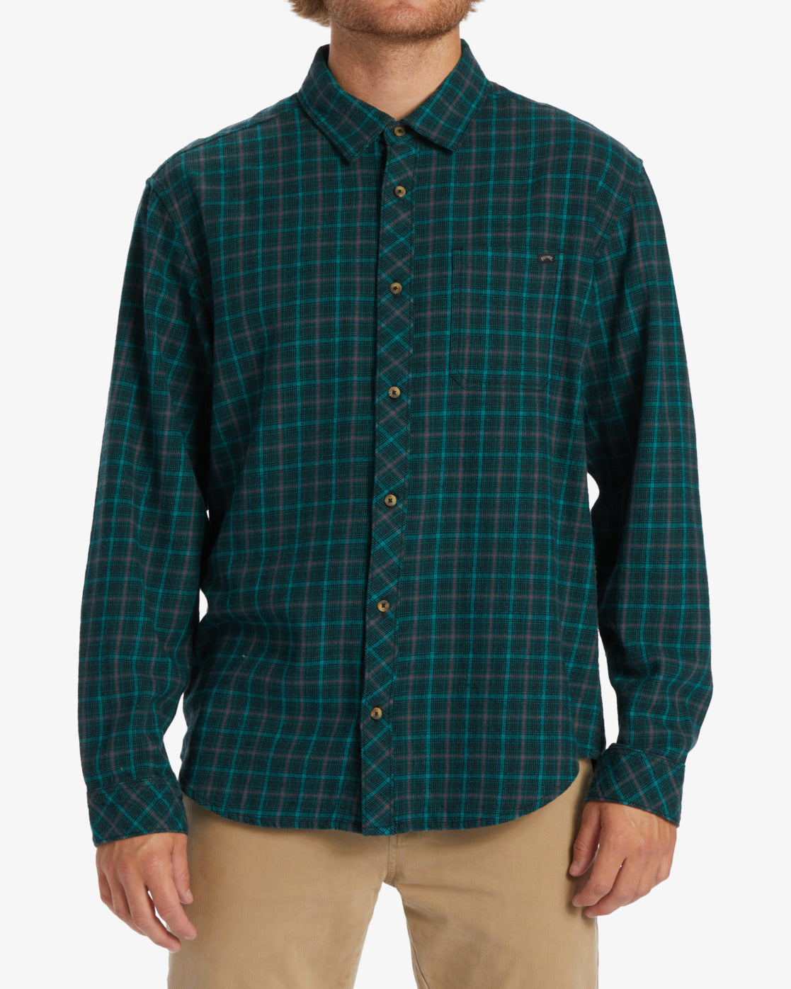 Coastline Flannel Long Sleeve Shirt - Pacific