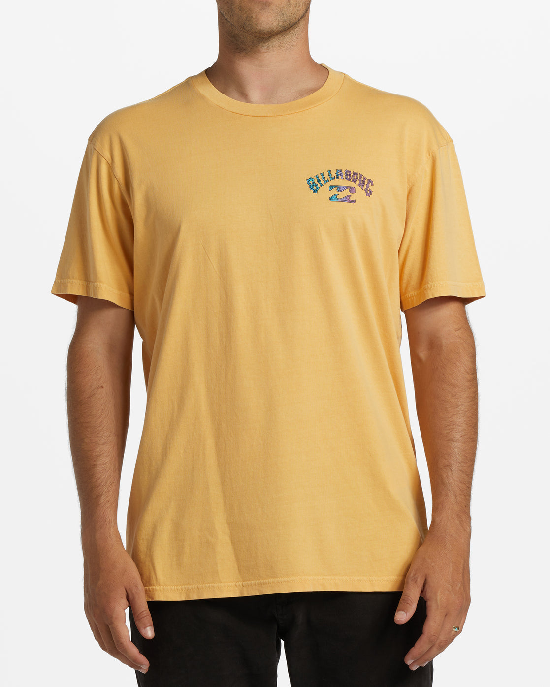 Arch Og Short Sleeve Wave Washed T-Shirt - Deep Gold